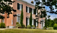 Bignor Park House & South Lawn through the lawns