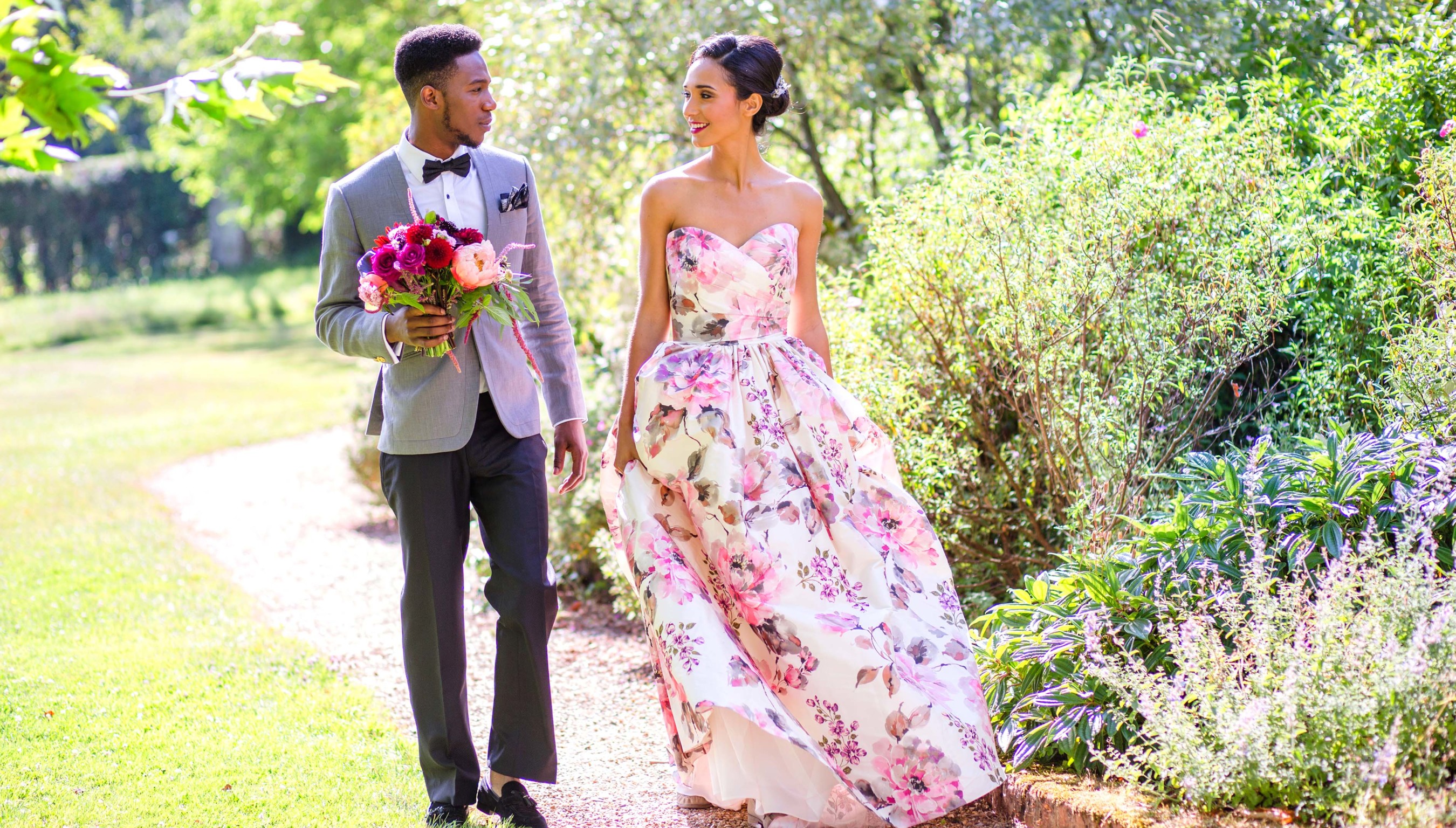 Bignor Park Weddings Formal Gardens stroll