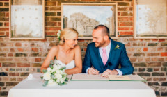 Bignor Park Weddings Greek Loggia & Formal Gardens couple