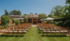Bignor Park Weddings Greek Loggia & Formal Gardens set ups