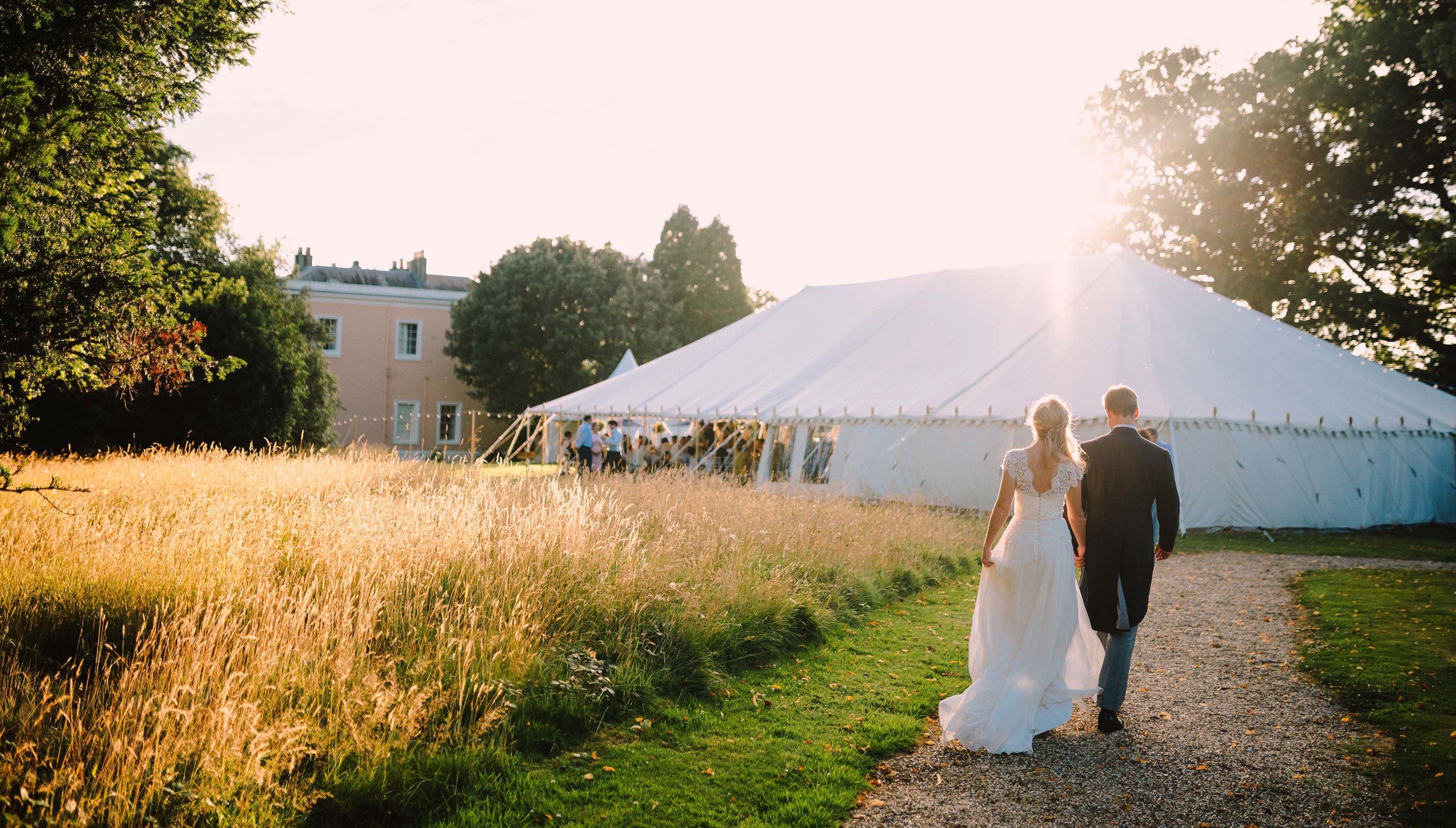 Bignor Park Weddings Greek Loggia & Formal Gardens tent