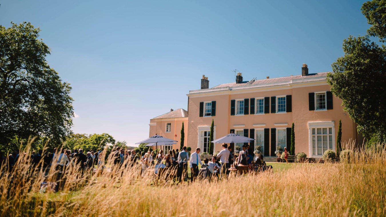 Bignor Park Weddings House & South Lawn in the summer