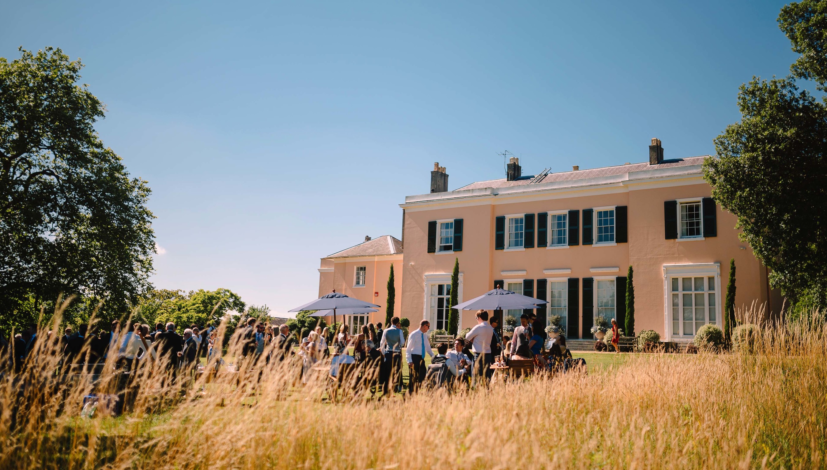 Bignor Park Weddings House & South Lawn in the summer