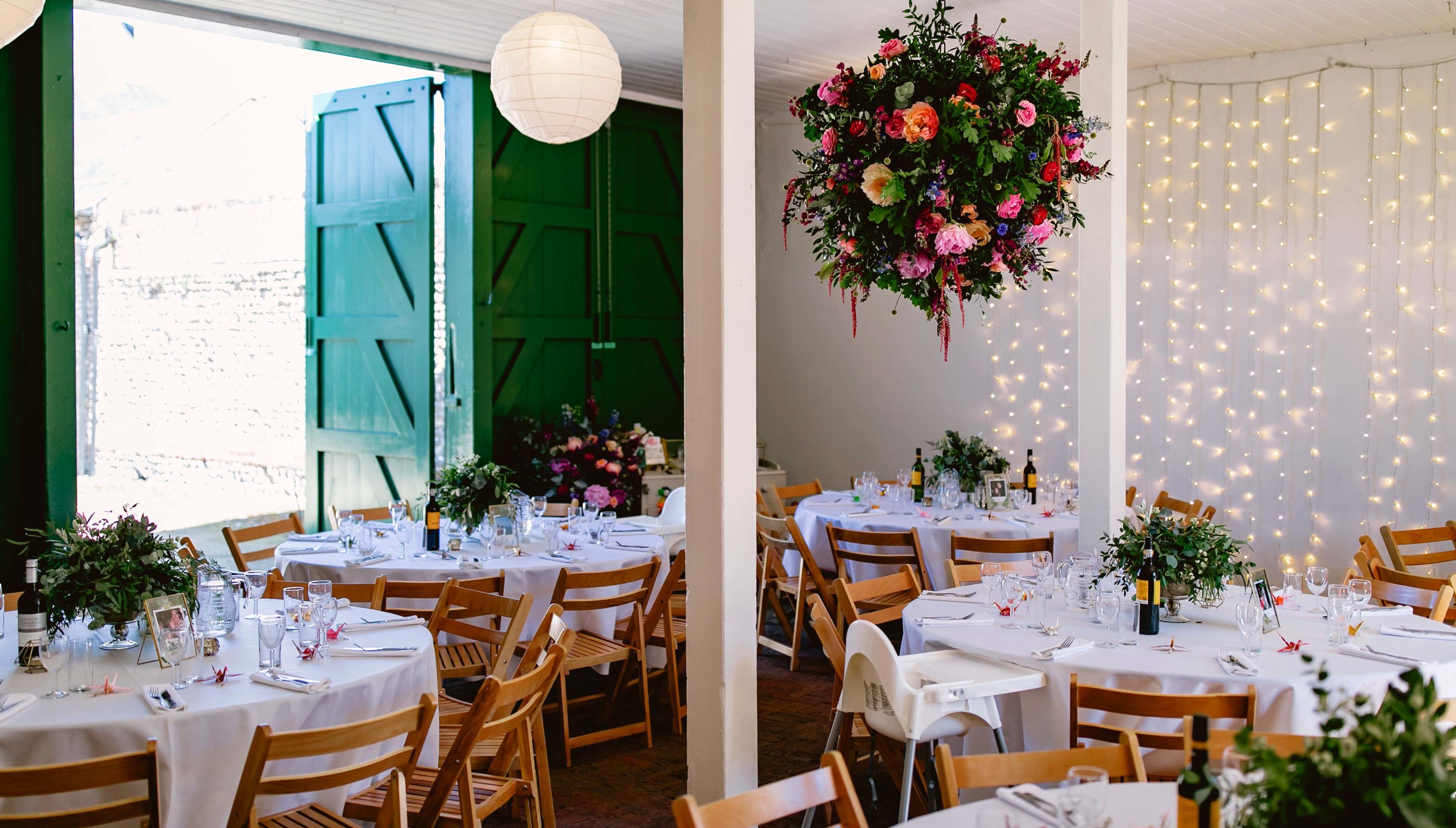Bignor Park the Stables hanging flowers